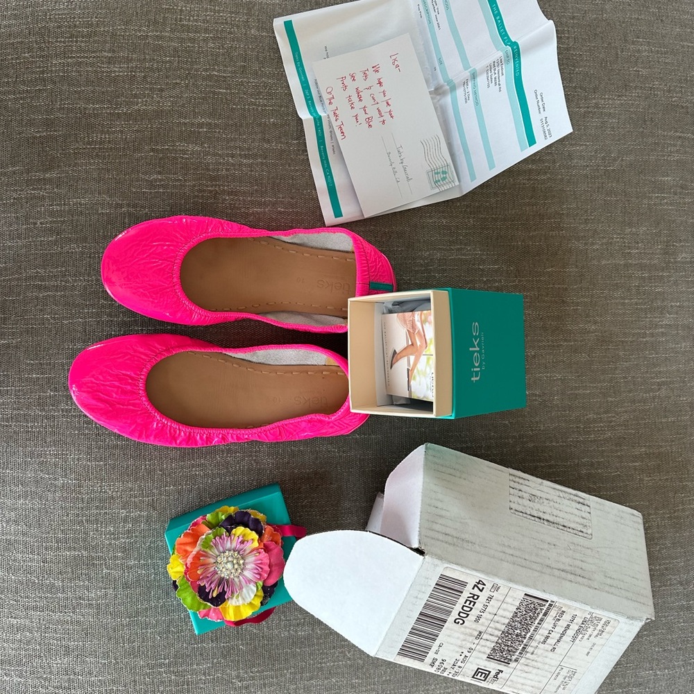 Tieks Pop Pink size 10